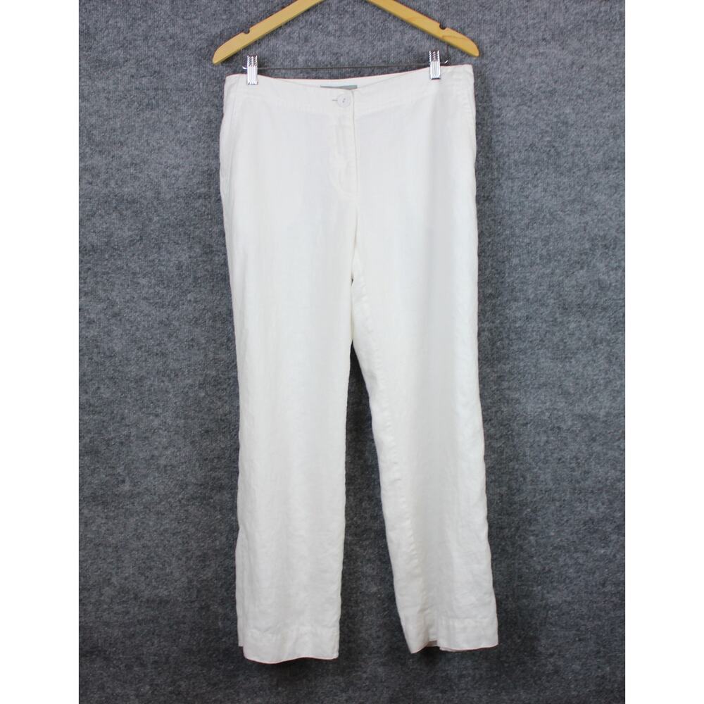 Liz Claiborne Linen Pants Women's 14p Sloane Relaxed‎ fit